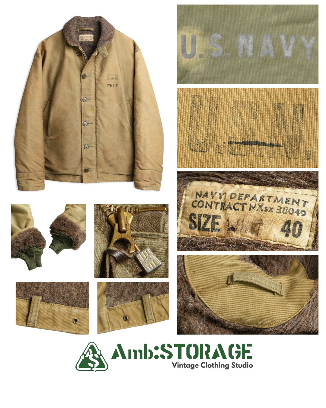 NAVY DEPARTMENT N-1 デッキジャケット USN USN N-1 Deck Jacket – the Details of a Hidden Masterpiece | Amb